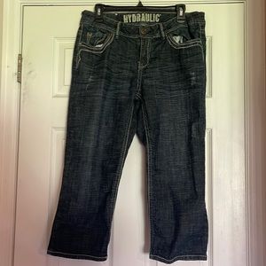 Hydraulic Capri Denim jeans. Size 14W. Perfect condition.  Smoke free home